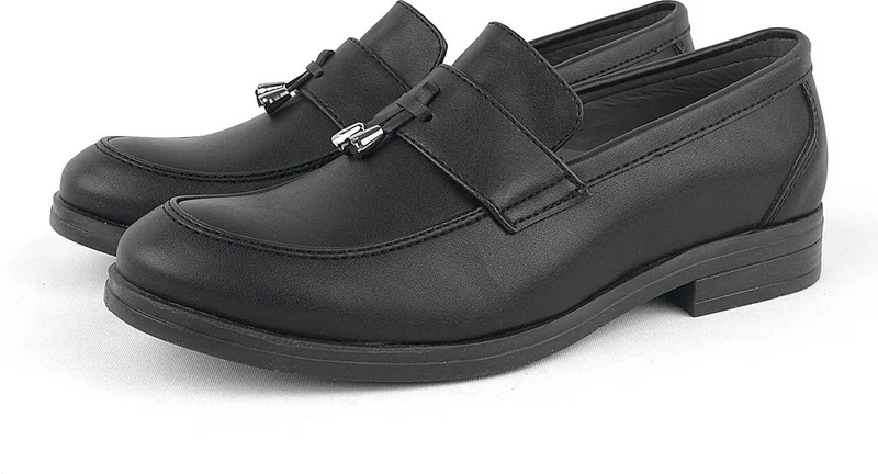 راكربلاس Loafer Black Boys Classic Kids Shoes