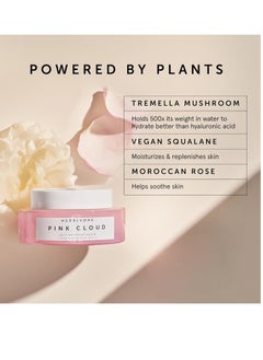 HERBIVORE HERBIVORE Pink Cloud Soft Moisture Cream with Tremella Mushroom + Vegan Squalane + Moroccan Rose, Plumps & Hydrates with a Natural Dewy Finish, Plant-based, Vegan, Cruelty-free, 50mL / 1.7 oz  - Image 2