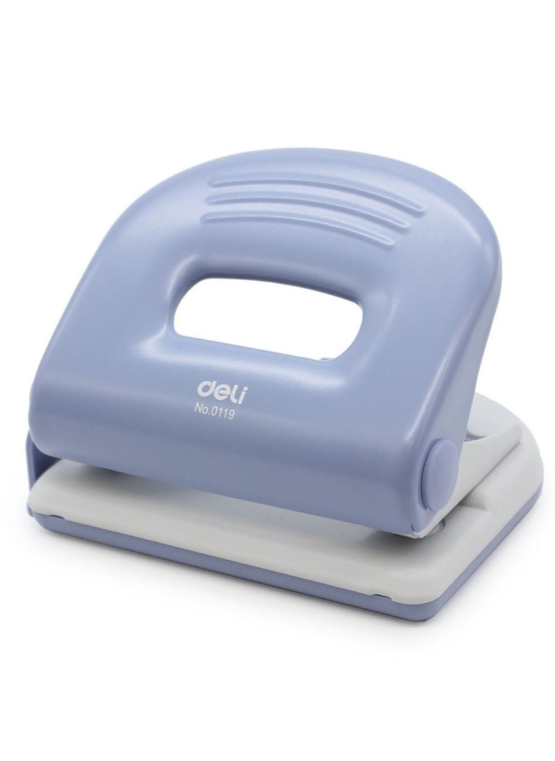 Deli - 2-Hole Paper Punch 25 Sheet Capacity Blue - Image 1