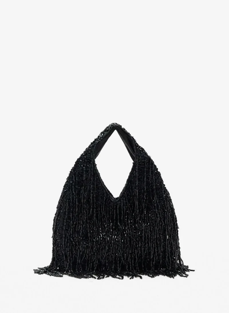 مانجو Fringed handbag