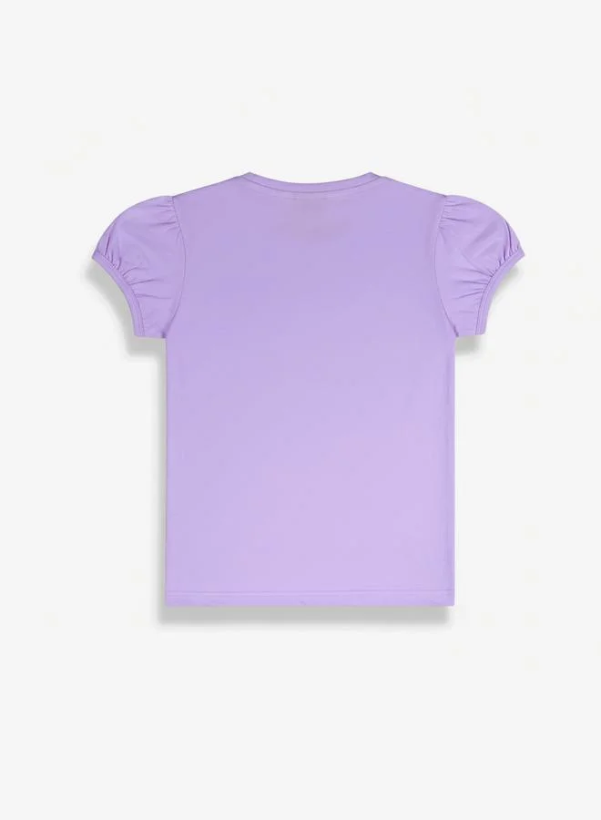 Looney Tunes Graphic Print Round Neck Fashion T-shirt