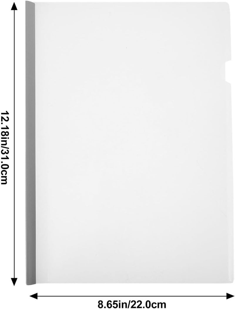 Wear resistant Healeved 20pcs A4 Document Folders with Triangular Pull Rods, Gray-White Multipurpose File Holders, Fixing Clamp Paper Organizer for Report Storage and Office Filing Gulf climate fit Integrated local logistics Global trendy simple build Foldable Space saving Carefully selected material Main road full logistics cover Repeated detach compatible build Locally packed stock Ventilated design All-scene tailored quality Ready order processing Long lifespan Repeated use resistant selected material All usage compatible Balanced universal design Ergonomic build In-house warehouse packing Various fittings Bulk order available stock Multi-use well-engineered build Durability boost selected material Good ventilation Repeated assemble detach compatible - Image 2