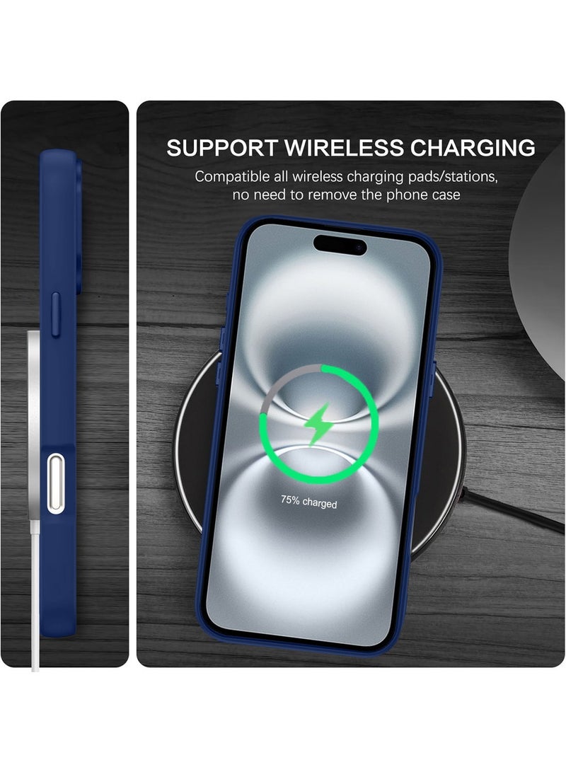 Techie غطاء خلفي فاخر مزخرف بأحجار الراين لآيفون 16 بلس - أزرق داكن - Image 4