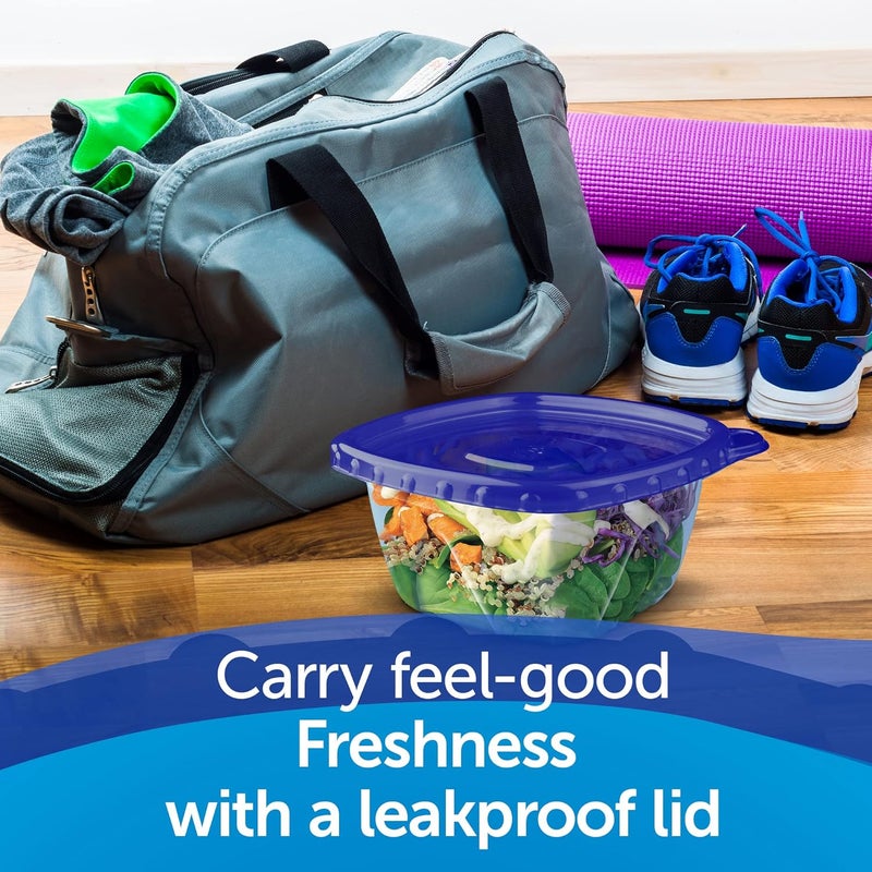 Ziploc Food Storage Meal Prep Containers Reusable for Kitchen Organization Smart Snap Technology Dishwasher Safe Mini Rectangle 24 Count - Image 3