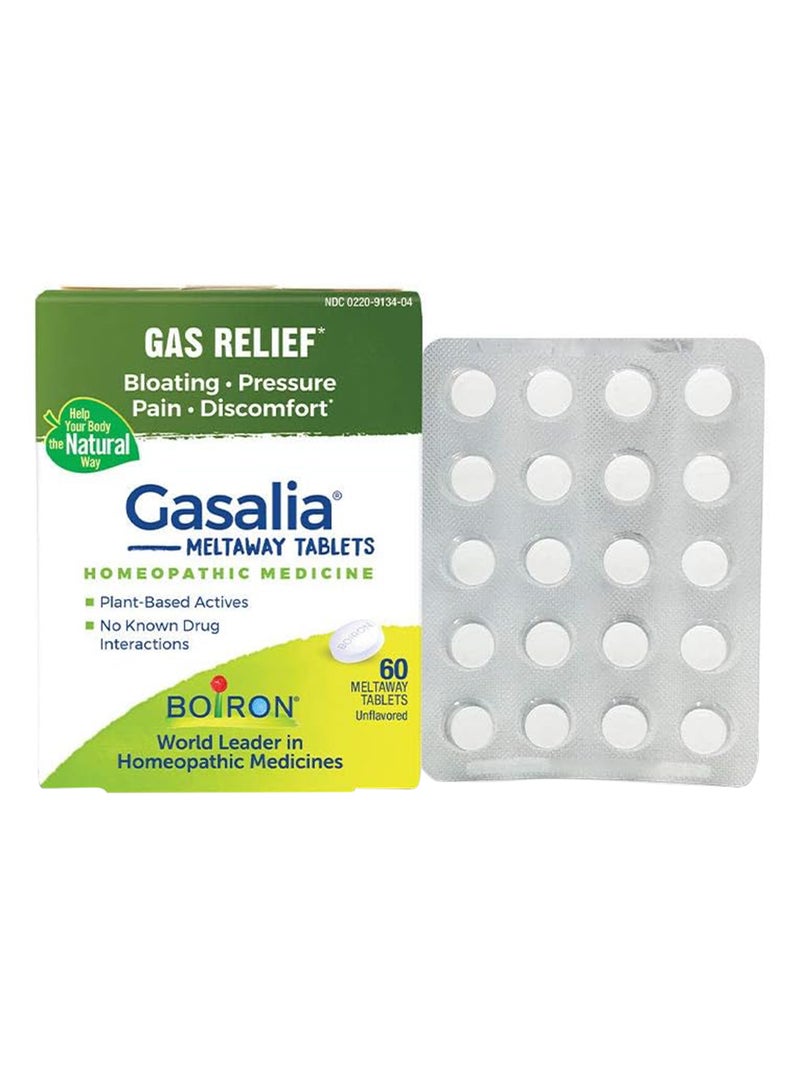 Boiron Gasalia, Gas Relief, 60 Quick-Dissolving Tablets - Image 1