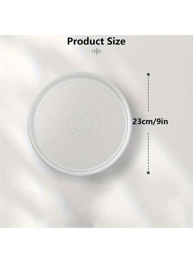 Large 9 Inch Black Adjustable Shower Head With 6 Spray Modes Square Rain Shower - Image 3