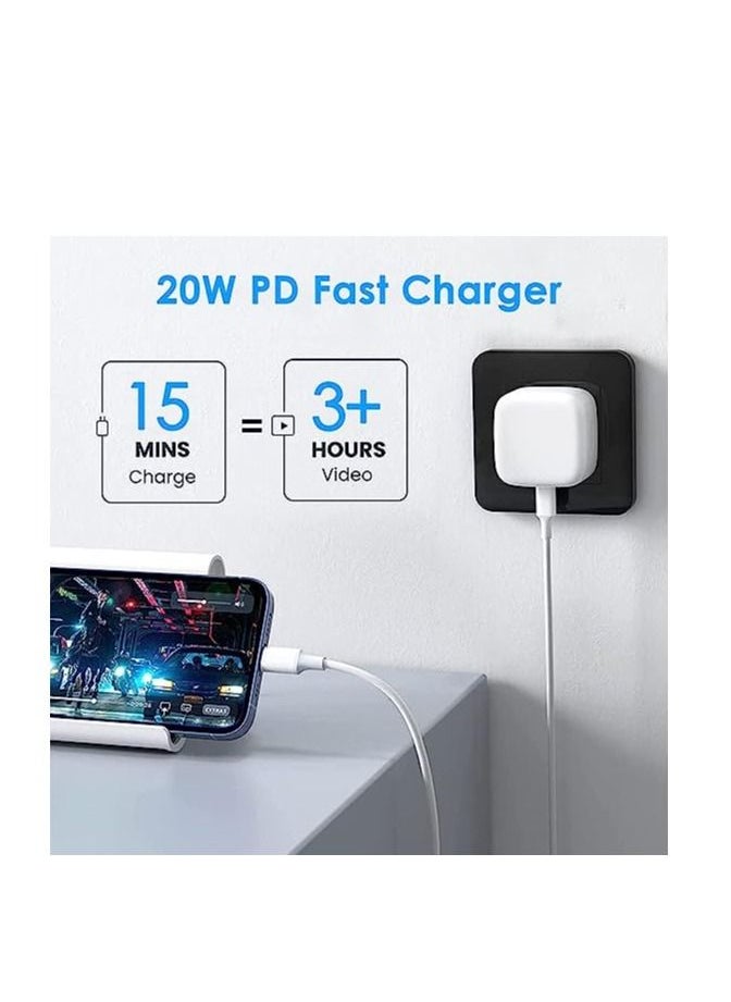 LEDIN - 20W PD Adapter USB C Fast Charger Power Block Wall Charger Power Block Wall Adapter Wall Charger - Image 1