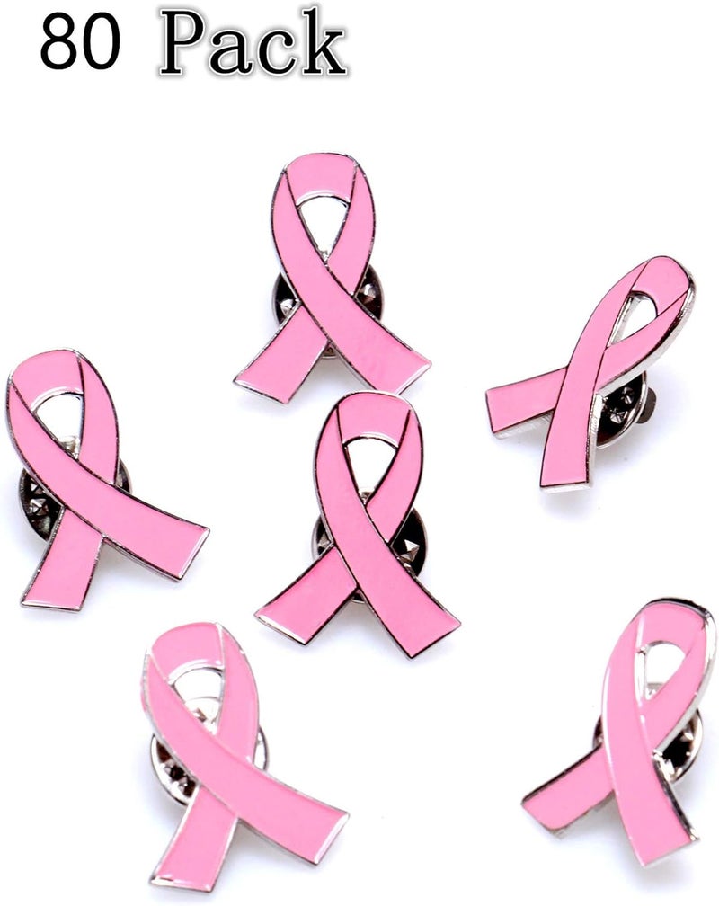 Mayam Official Hope Pink Ribbon Pins Breast Cancer Awareness Brooch Lapel Pin Buttons - Image 4