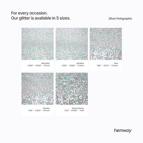 Hemway Auto Metal Flake Premium Glitter Paint Additive for Cars, Bikes, Automotives, Spray Painting, Epoxy Resin & DIY 100g / 3.5oz - Ultrafine (1/128" 0.008" 0.2mm) - Silver Holographic - Image 3