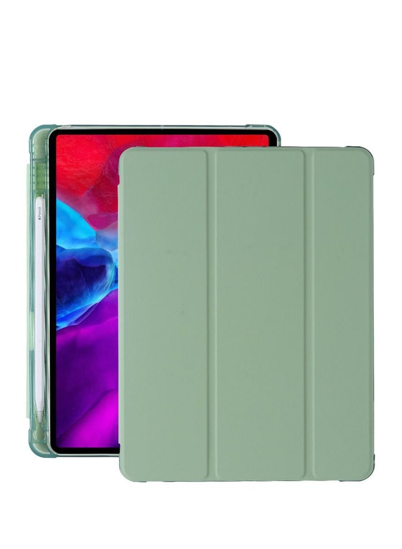 Loquat Protective Case With Pen Slot For Green iPad 