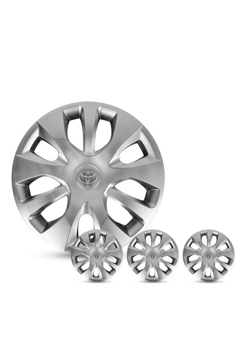 Agc 16 Inch Wheel Cover Set for Toyota Hilux 2018–2022 – AGC HX-1601 Model, Durable ABS Snap-On Hub Cap, Silver Finish, Set of 4 Pieces, - Image 3