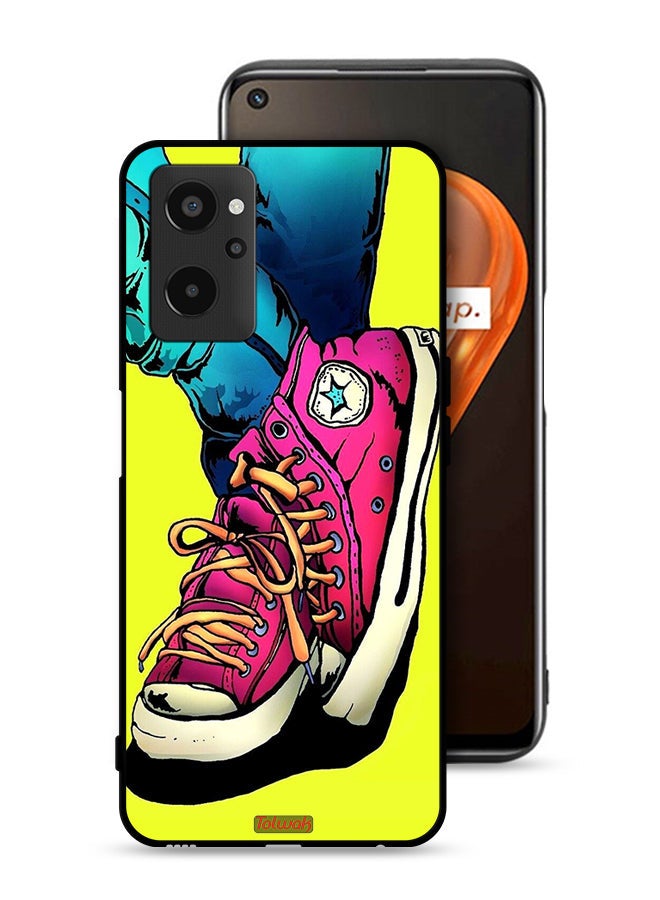 Tolwak Realme 9i 4G Protective Case Cover Canva Shoes Art - Image 1