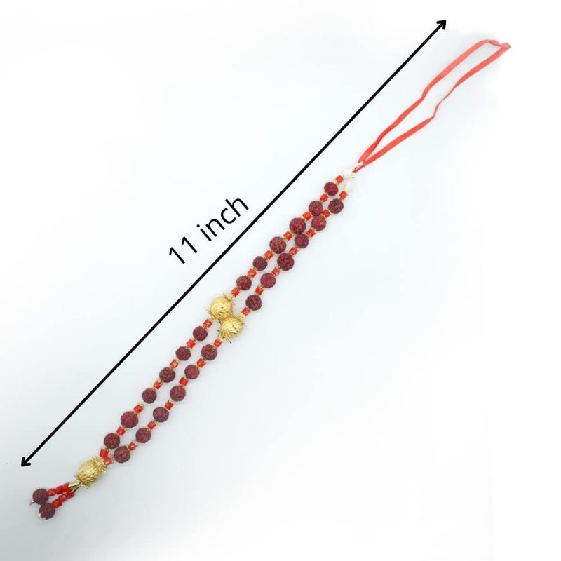 Puja N Pujari Puja N Pujari Rudraksh Mala Garland for God Idols and Photo Frames White PNPDG3249  - Image 5