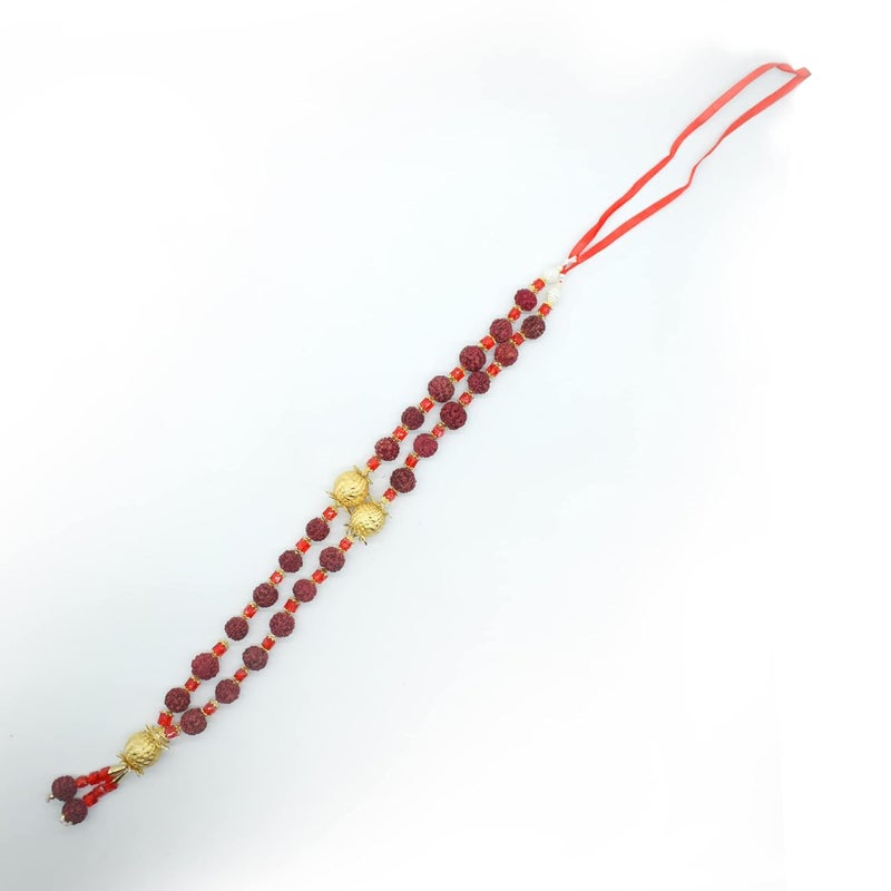Puja N Pujari Puja N Pujari Rudraksh Mala Garland for God Idols and Photo Frames White PNPDG3249  - Image 3
