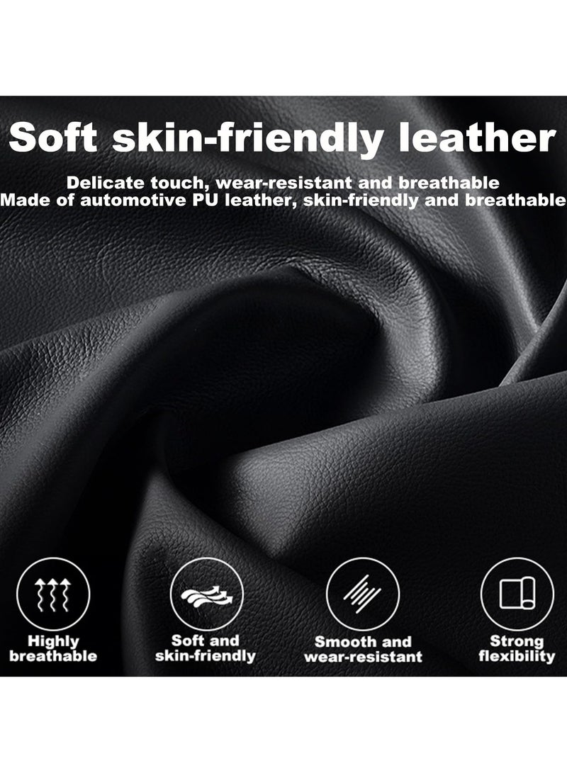 SYOSI Car Headrest Pillow with Holder, Travel Head Neck Support Pillow for Passenger, Memory Foam, Preven Spine, Adjustable Headrest Suitable for Adults and Children to Sleep While Traveling (Black) - Image 3