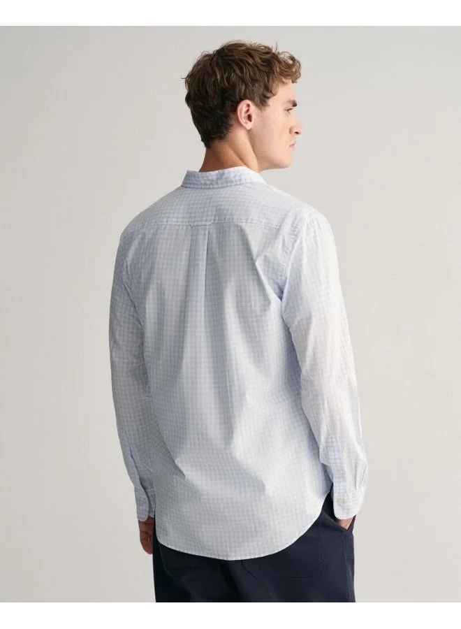 GANT Gant Regular Fit Gingham Poplin Shirt