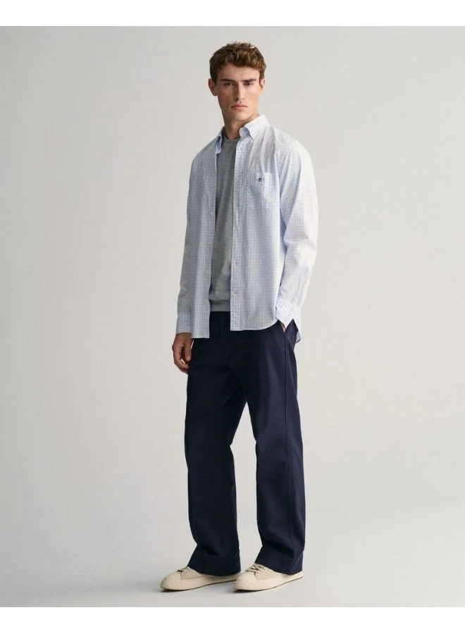 Gant  Gant Regular Fit Gingham Poplin Shirt for Men | Best Price UAE