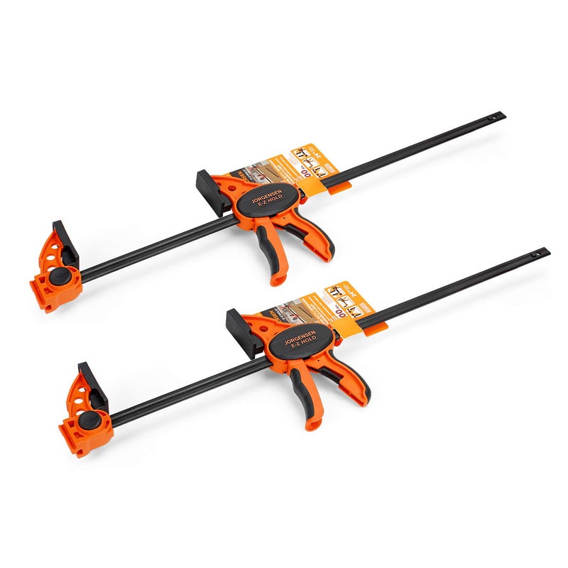 Jorgensen 24" One hand Clamp/Spreader - 2-pack, Medium Duty, E-Z Hold Bar Clamps Set - Image 1