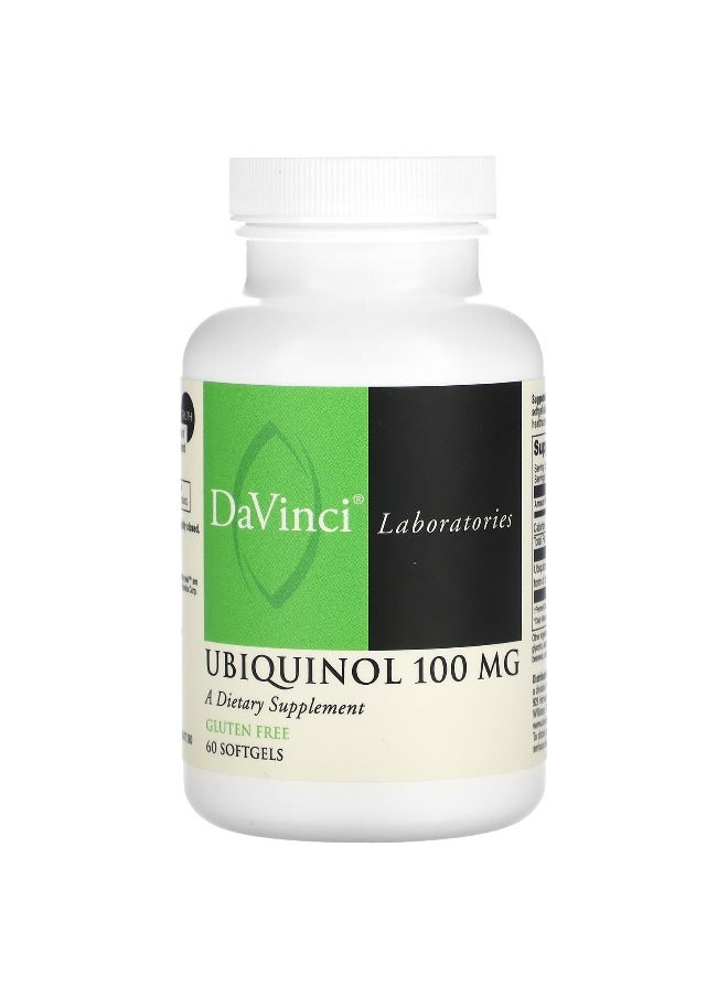 DaVinci Laboratories DaVinci Laboratories, Ubiquinol, 100 mg, 60 Softgels  - Image 1