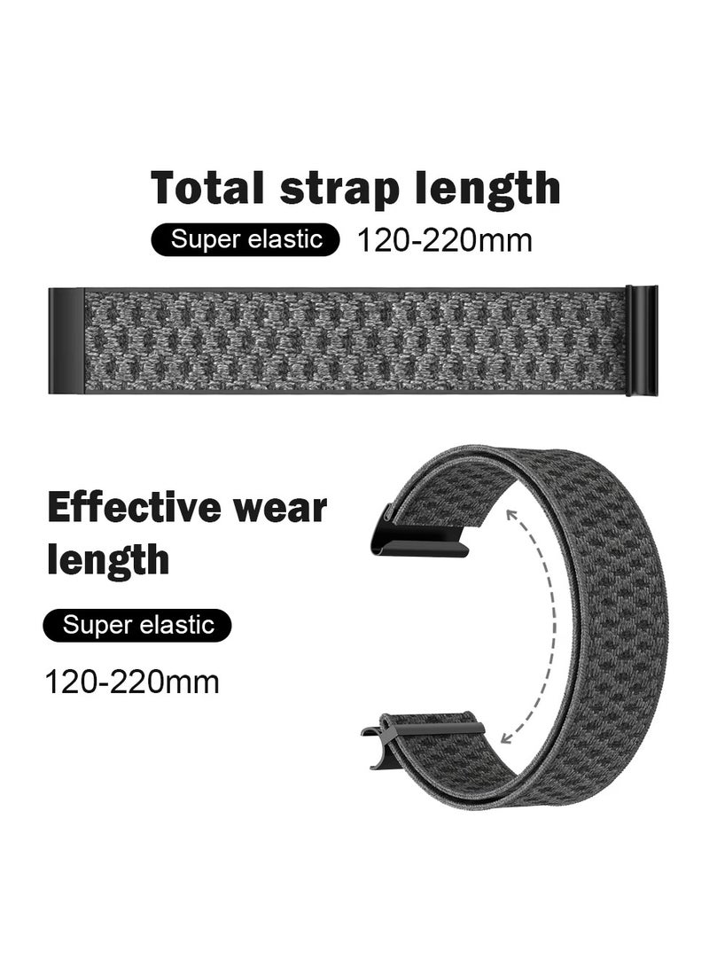 Double Color Wristband Compatible with Whoop 4.0 Straps, Adjustable Soft Sport Nylon Elastic Braided Bands Compatible with Whoop 4.0 Durable Sleep, Fitness Activity Tracker, Comfortable  Breathable - Image 3
