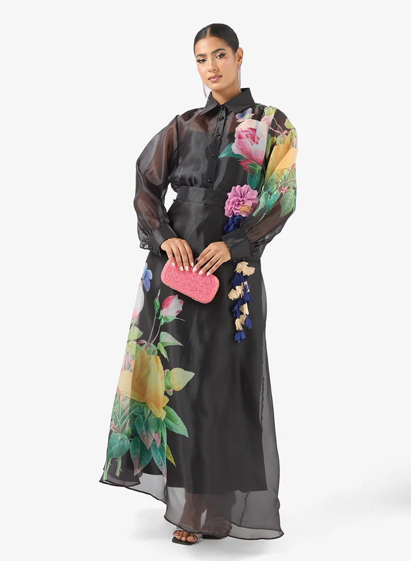 Khizana  Floral Print Top & Skirt for Women | Best Price UAE