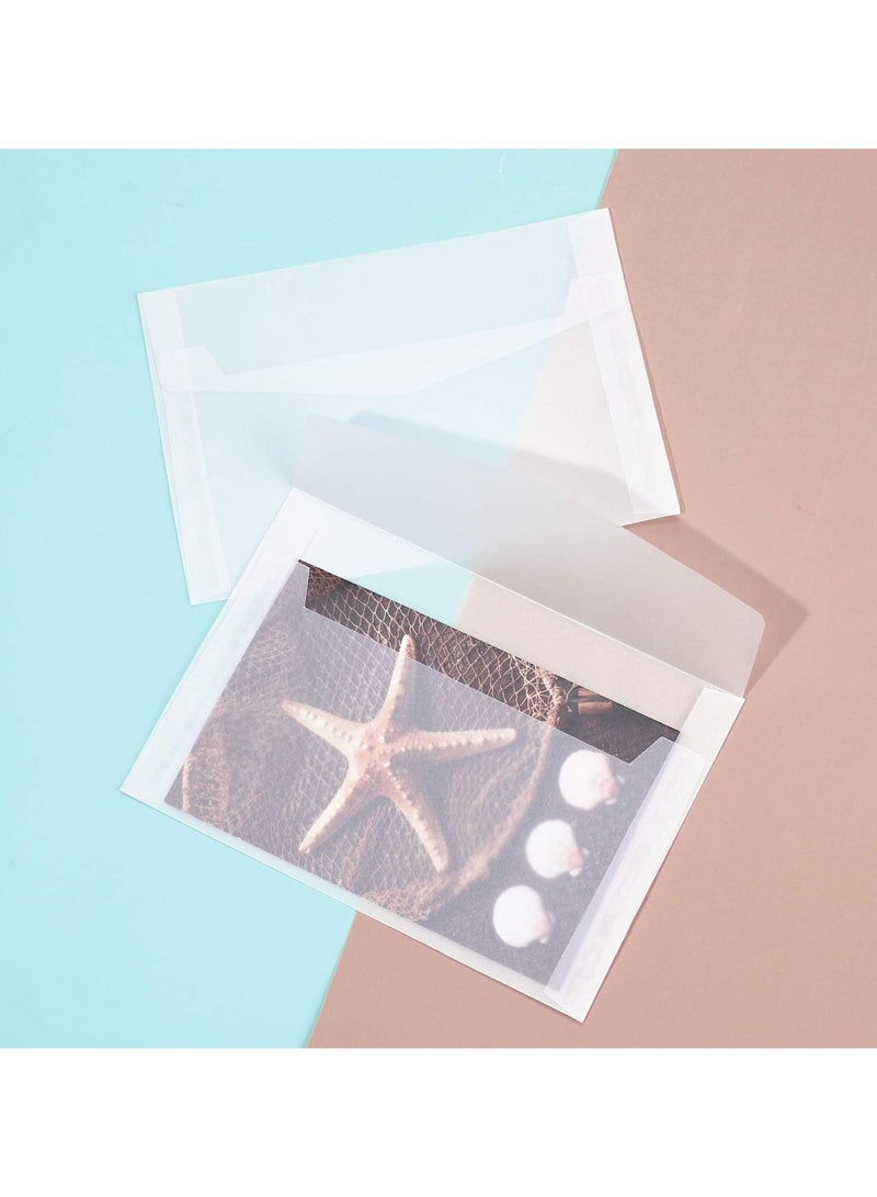 general Translucent Envelopes, 30 Piece Clear Wallet Envelopes Translucent Paper Parchment Envelopes, DIY Invitation Envelopes, Blank Envelopes for Postcards, Handmade Invitations, Cards - Image 3