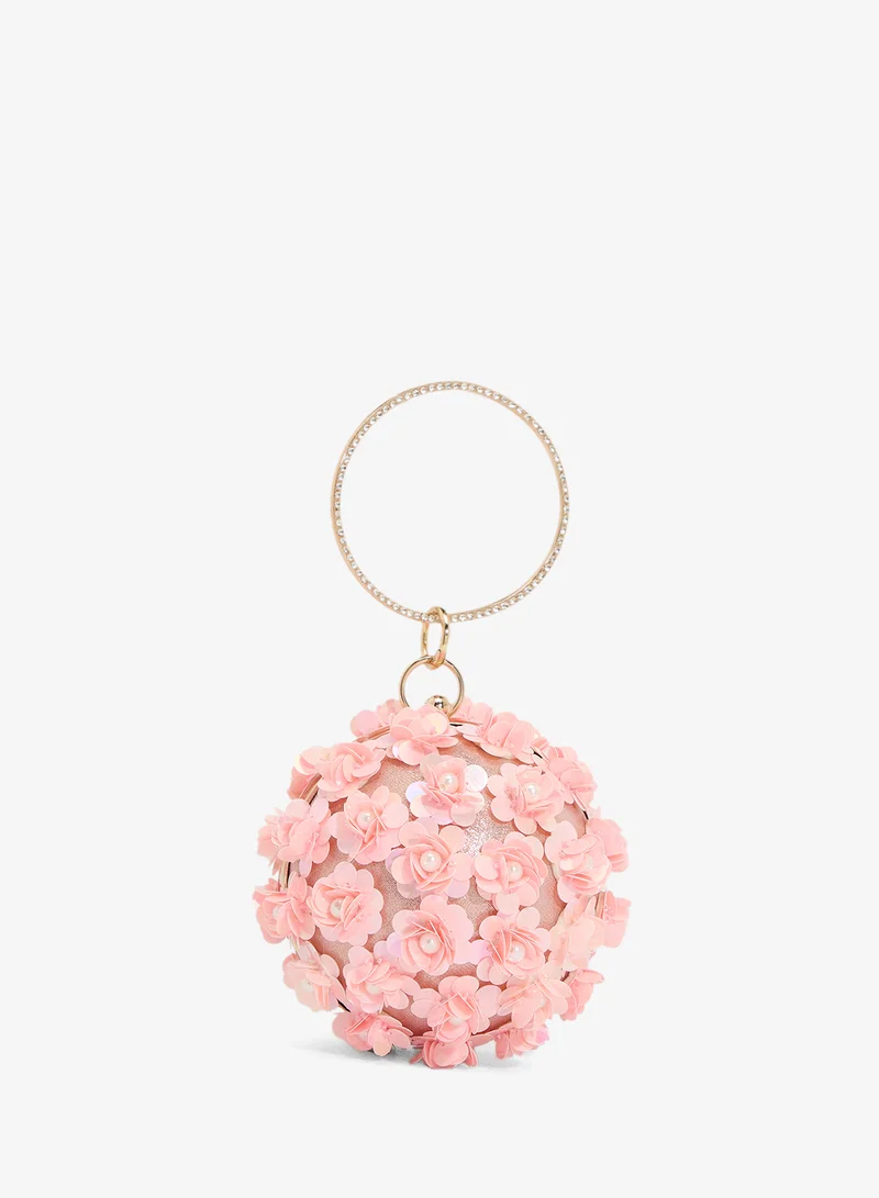 Floral Embellished Statement Clutch