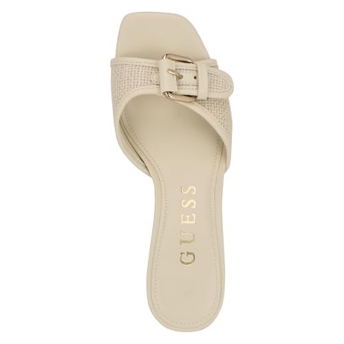 Guess Women's Dista Heeled Sandal, Ivory 150, 8 - Image 5