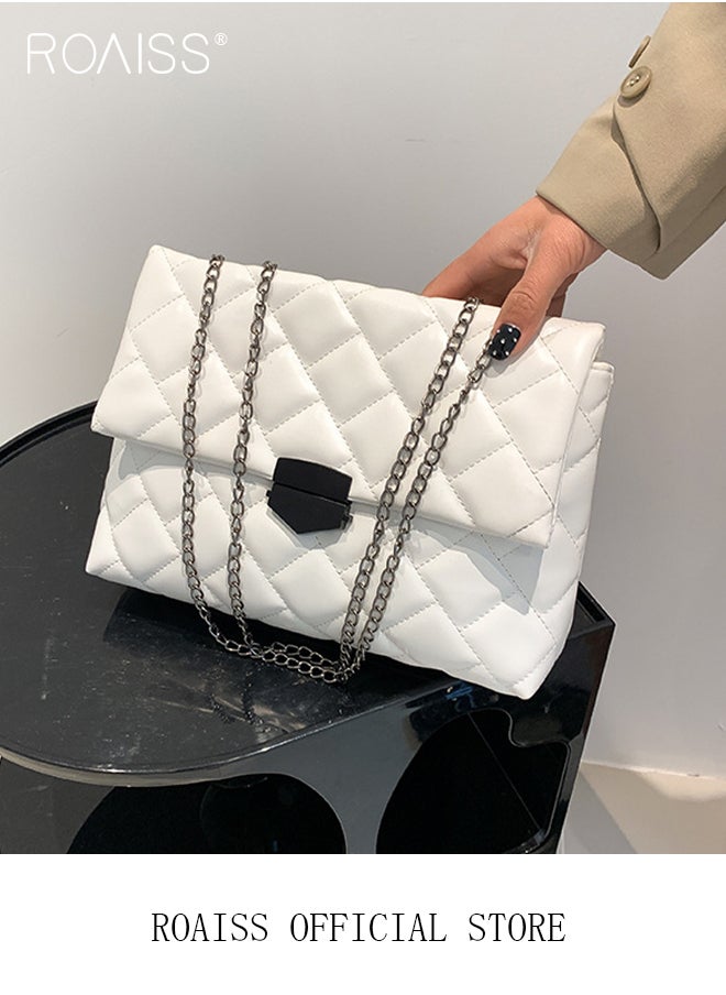 Diamond Pattern Crossbody Bags for Women Retro Leather Ladies Shoulder Purses with Chain Strap Stylish Clutch Purse - pzsku/Z197BC0B8FF6200DC32C4Z/45/_/1716284542/397c9b04-35c7-4f05-97e9-32ba7c6e9bad