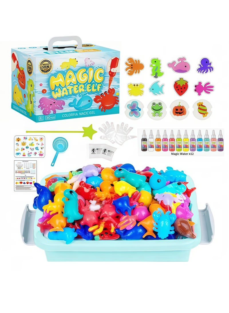 STEM DIY Kids 12-Color 60ml Magic Hydrogel Toy Set – Water-Soluble Doll Craft Set, Holiday Gift and Birthday Party Contribution - Image 1