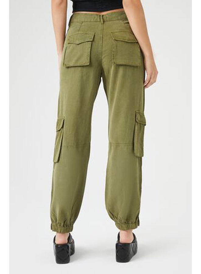 FOREVER 21 Mid-Rise Cargo Joggers - Image 4