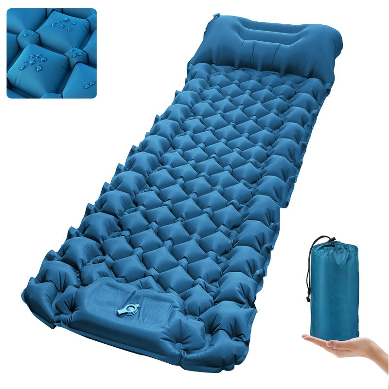 covacure Sleeping Pad for Camping Ultralight SelfInflating Camping Pad Mat with Builtin Foot Pump Durable Waterproof Air Mattress for Hiking