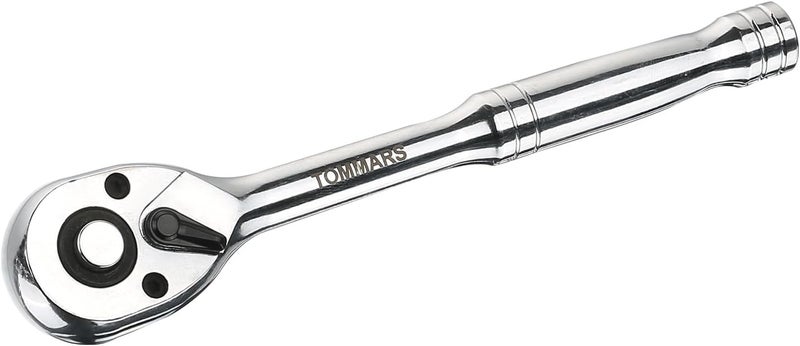 TOMMARS 1/4" Drive Ratchet Socket Wrench, 72-Tooth Quick-Release Socket Ratchet Wrench Reversible, Gifts for Men Mechanic Hand Tools - Image 1
