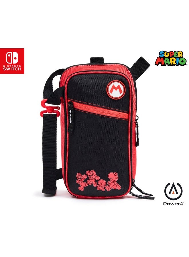 PowerA Crossbody Bag for Nintendo Switch, OLED or Lite With Accessories Storage, Mario and Friends (Officially Licensed) - Image 1