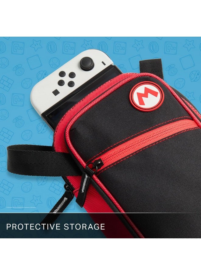 PowerA Crossbody Bag for Nintendo Switch, OLED or Lite With Accessories Storage, Mario and Friends (Officially Licensed) - Image 5