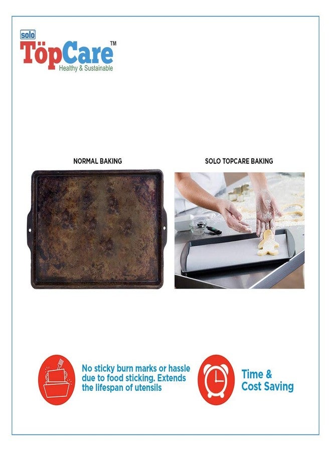 Solo TopCare Baking Wrapping Paper, Microwave & Oven Safe, Multipurpose Greaseproof Butter Roll, Recyclable Non-Stick Cooking Parchment Sheet for Kitchen & Tiffin Packing (300 mm x 16m -Pack of 2) - Image 4