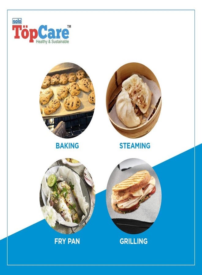 Solo TopCare Baking Wrapping Paper, Microwave & Oven Safe, Multipurpose Greaseproof Butter Roll, Recyclable Non-Stick Cooking Parchment Sheet for Kitchen & Tiffin Packing (300 mm x 16m -Pack of 2) - Image 2