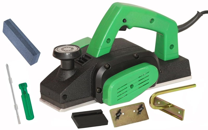 Digital Craft Wood Planer 1400W Machine of Carpentry HighPower MultiFunction Electric Planer Professional Woodworking Machine Electric Planer Machine 82MM6Inch 2 In 1 Screw DriverSharpening Stone