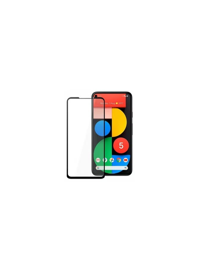 کاتانس - واقي شاشة Google Pixel 5 مضاد للخدش من الزجاج المقوى شفاف عالي الدقة من الحافة إلى الحافة تغطية كاملة 9H غلاف ملائم للجراب مقاس 6.0 بوصة - Image 1