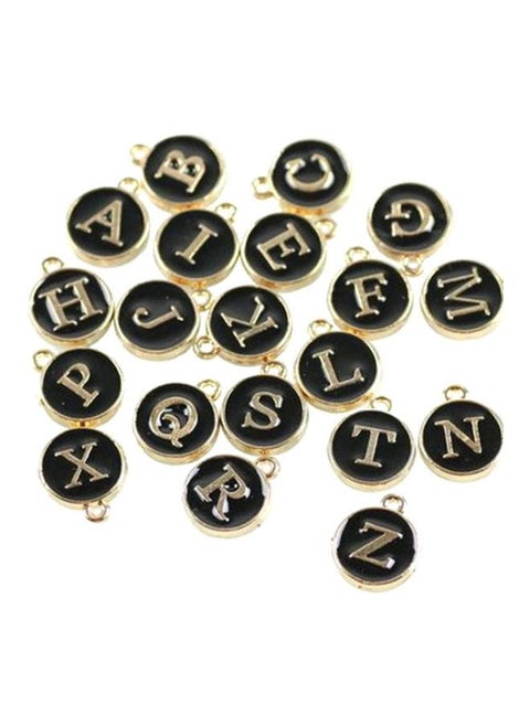 26-Piece Alloy English Letters Pendant