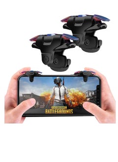 Mobile Game Controller Trigger For Iphone Android, Joystick 4-Finger Operation, With Sensitive Shooting Aiming Button (1 Pair)