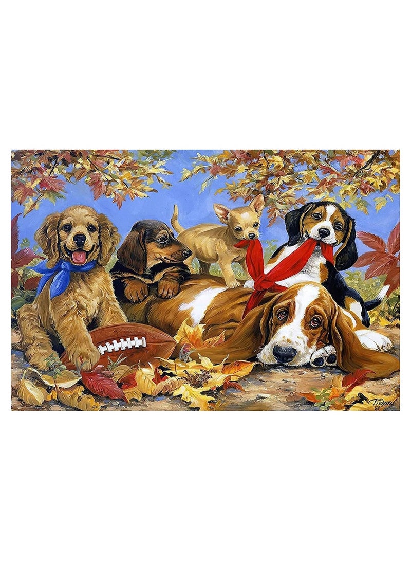 Anna 1000-Piece Puzzle of Playful Dogs – Fun and Engaging Dog-Themed Jigsaw Puzzle - Image 1