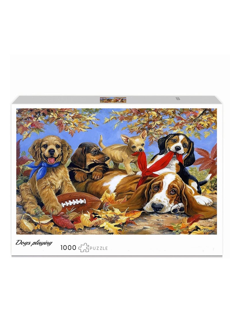 Anna 1000-Piece Puzzle of Playful Dogs – Fun and Engaging Dog-Themed Jigsaw Puzzle - Image 2