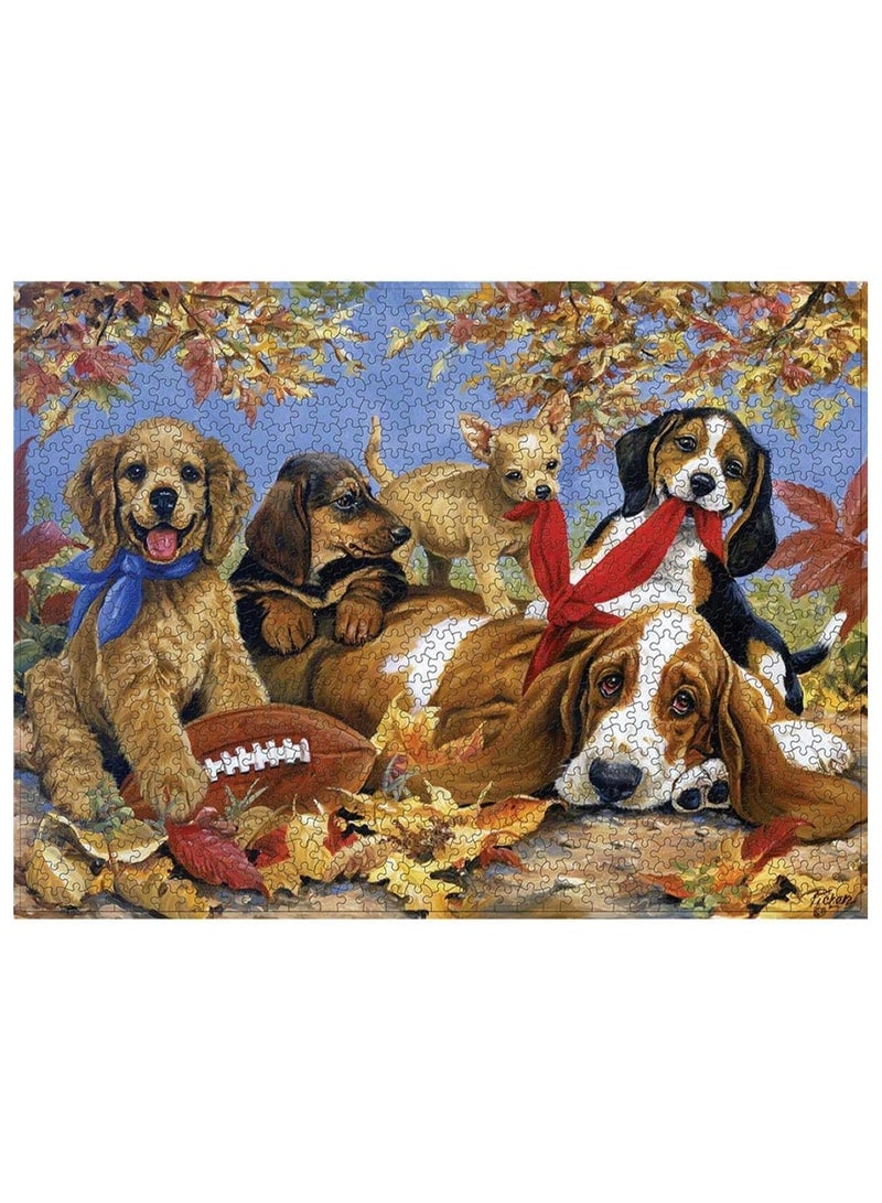 Anna 1000-Piece Puzzle of Playful Dogs – Fun and Engaging Dog-Themed Jigsaw Puzzle - Image 4