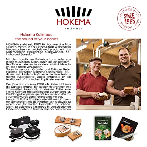 Hokema Kalimba B17 C Major - The Original Handmade in Germany - Thumb Piano - Easy to Learn Musical Instrument - Perfect for Beginners - Thumb Piano Equally for Children and Professionals - Image 5