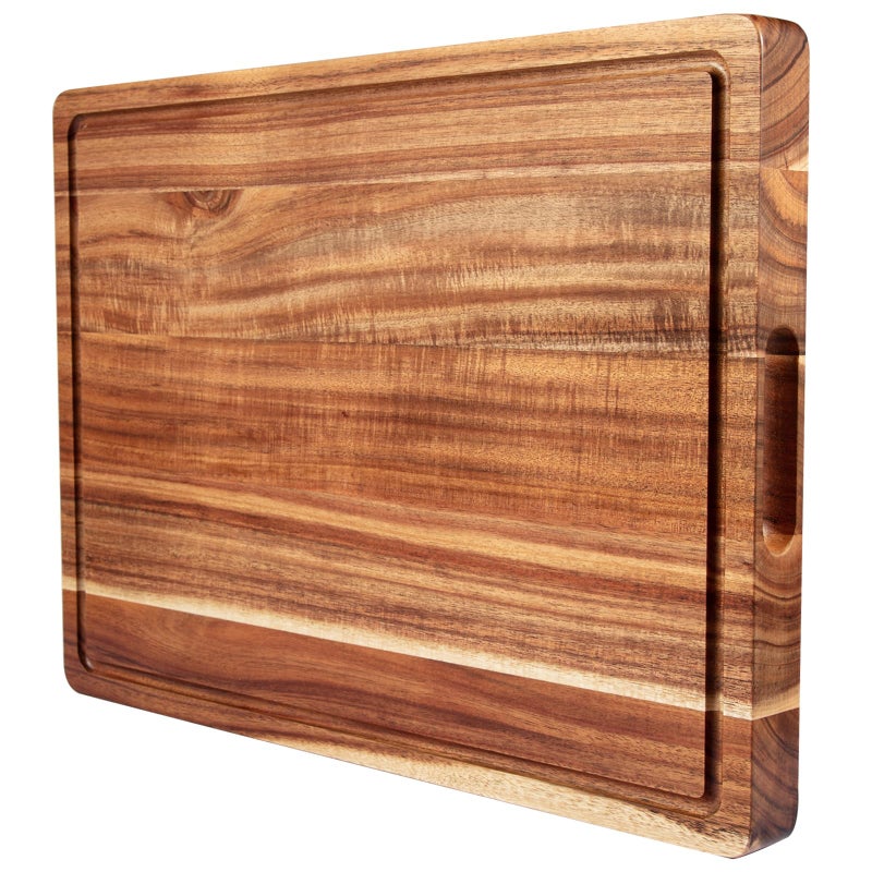 GAOMON 20 Inch Large Acacia Wood Cutting Board 1.5" Thick, Reversible Wooden Cutting Board for Kitchen, Charcuterie Board Cheese Board with Deep Groove, Chopping Board for Meat, Vegetables, Fruit - Image 1