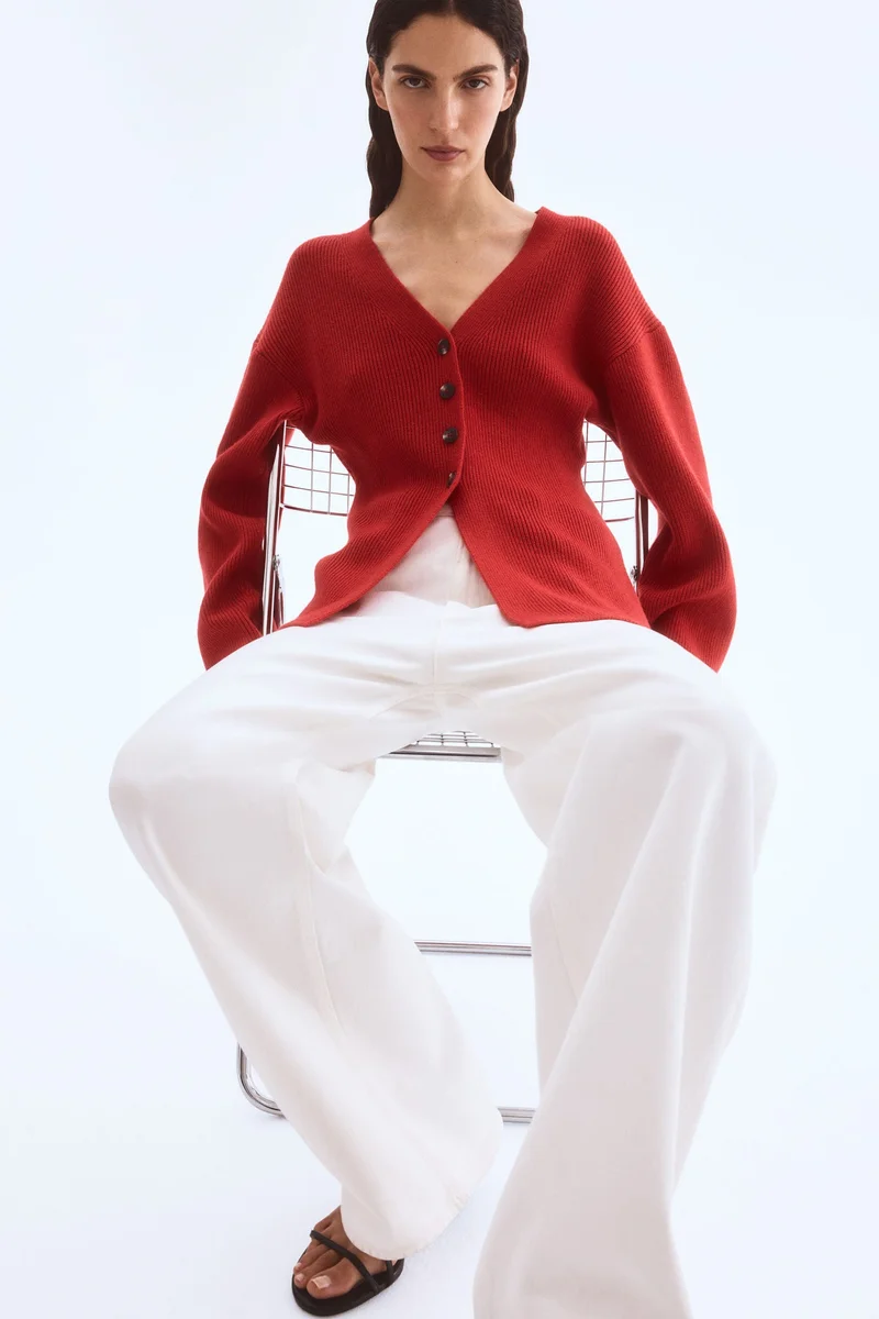 H&M Rib-knit cardigan