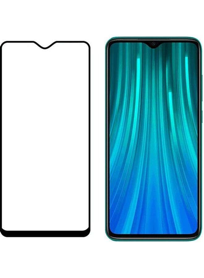 واقي شاشة من الزجاج المقوى لهاتف شاومي ريدمي 8 أسود / شفاف - Image 1