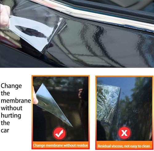 Arespark Clear Vinyl Wrap, Transparent Vinyl Roll Car Paint Protective Film, Self Adhesive Film for Car Motorcycle Interior Exterior, Protect from Pets Scratches 1x10ft - Image 3