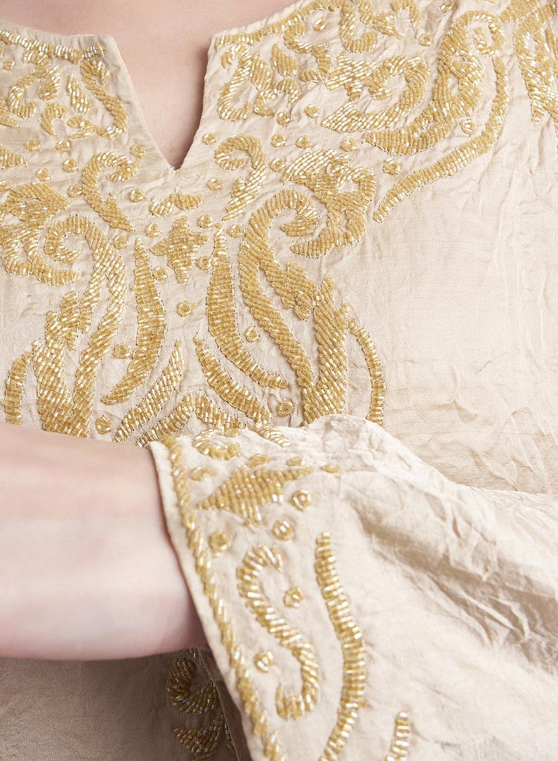 كشخة جلابية مطرزة يدوياً - Image 5